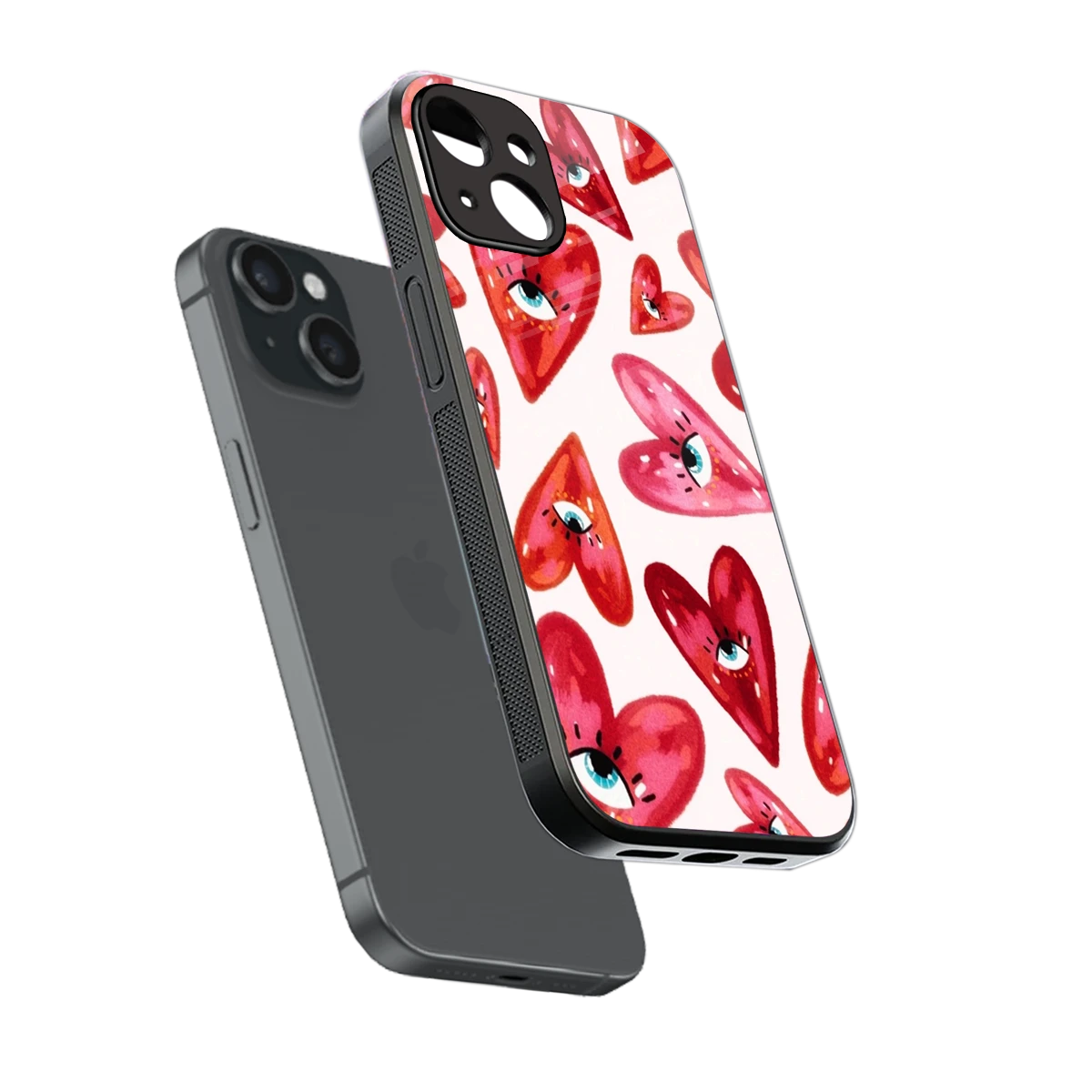 Lash Love sleek iphone 13 cover with tempered glass back and TPU edges