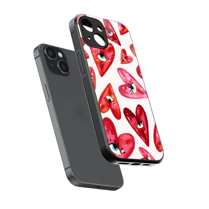 Lash Love sleek iphone 13 cover with tempered glass back and TPU edges