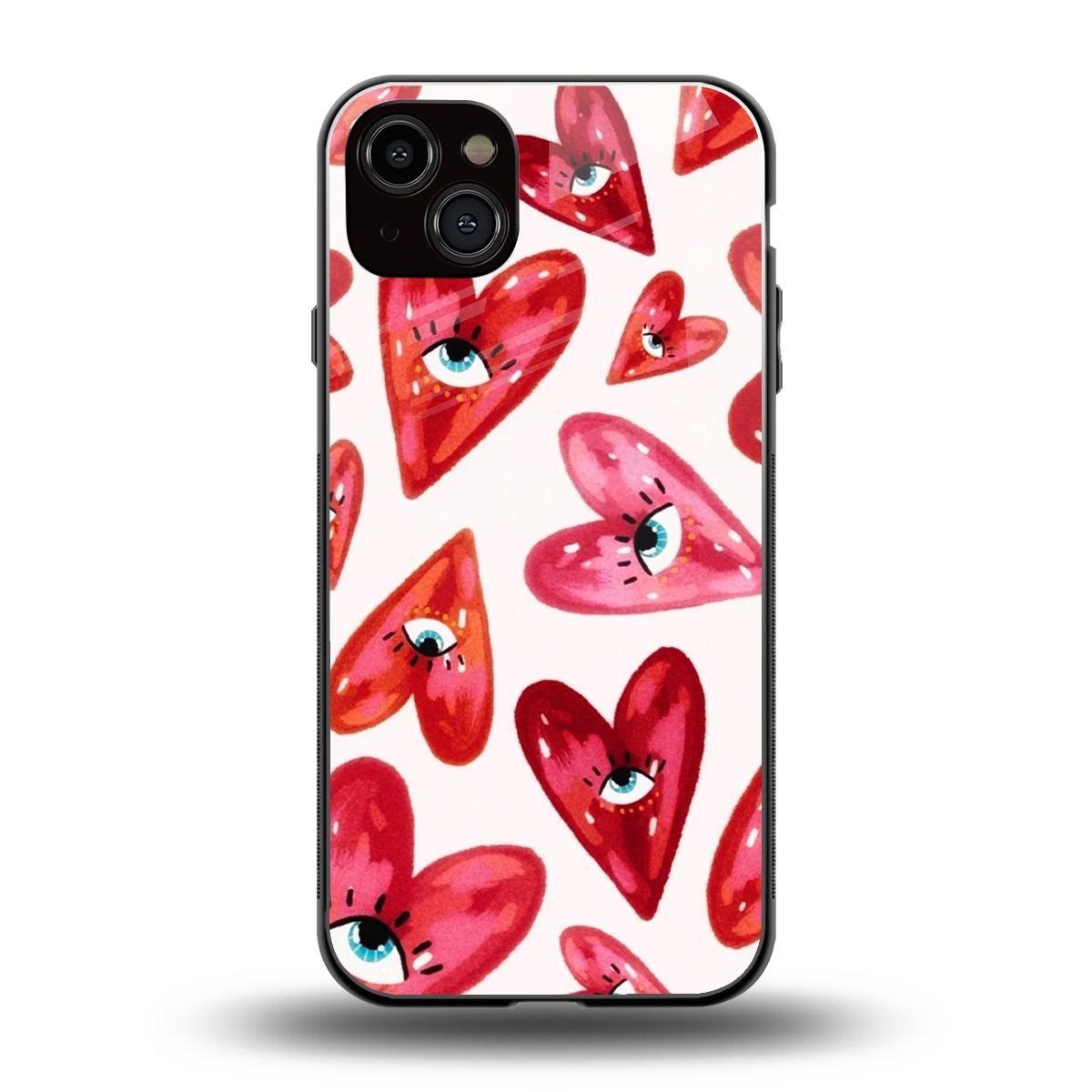 Lash Love back phone cover | glass case for iphone 14 plus