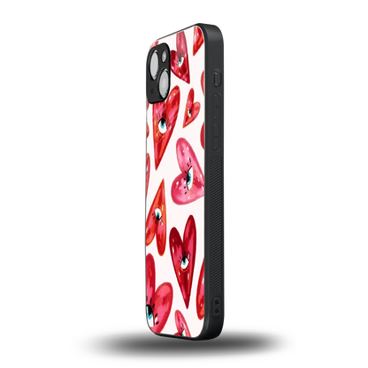 Lash Love iphone 14 plus mobile cover | shockproof glass phone case