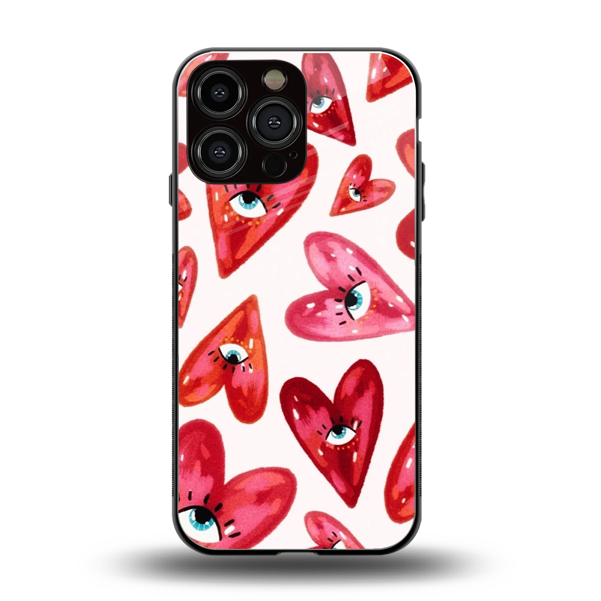 Lash Love back phone cover | glass case for iphone 15 pro max