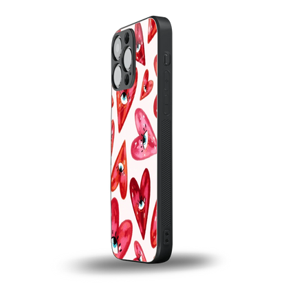 Lash Love iphone 15 pro max mobile cover | shockproof glass phone case
