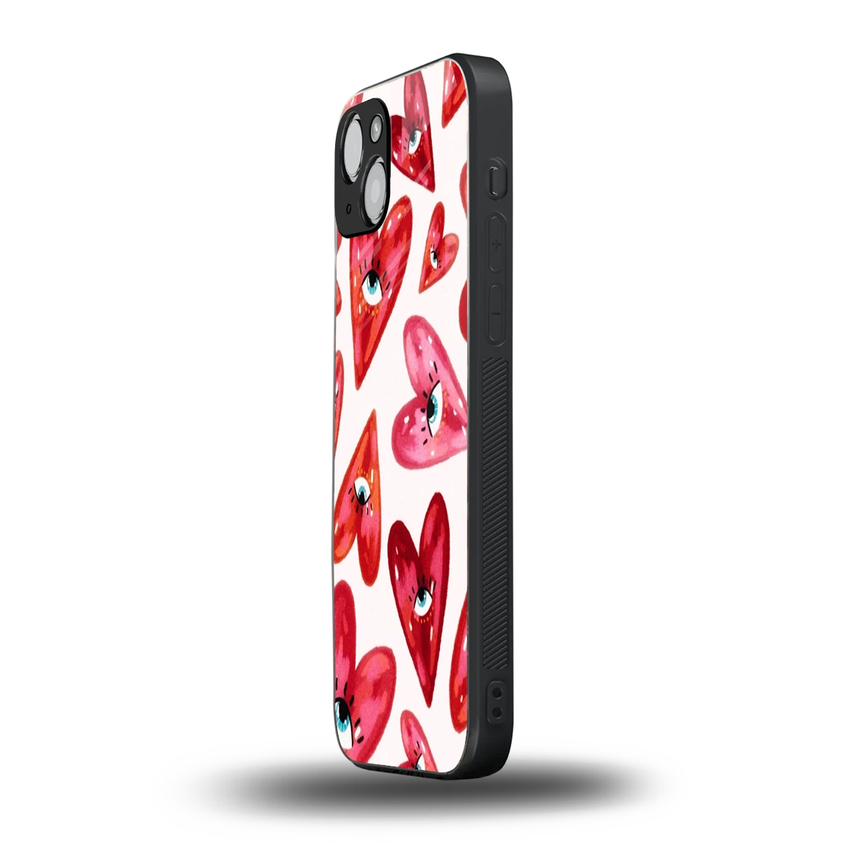 Lash Love iphone 15 mobile cover | shockproof glass phone case
