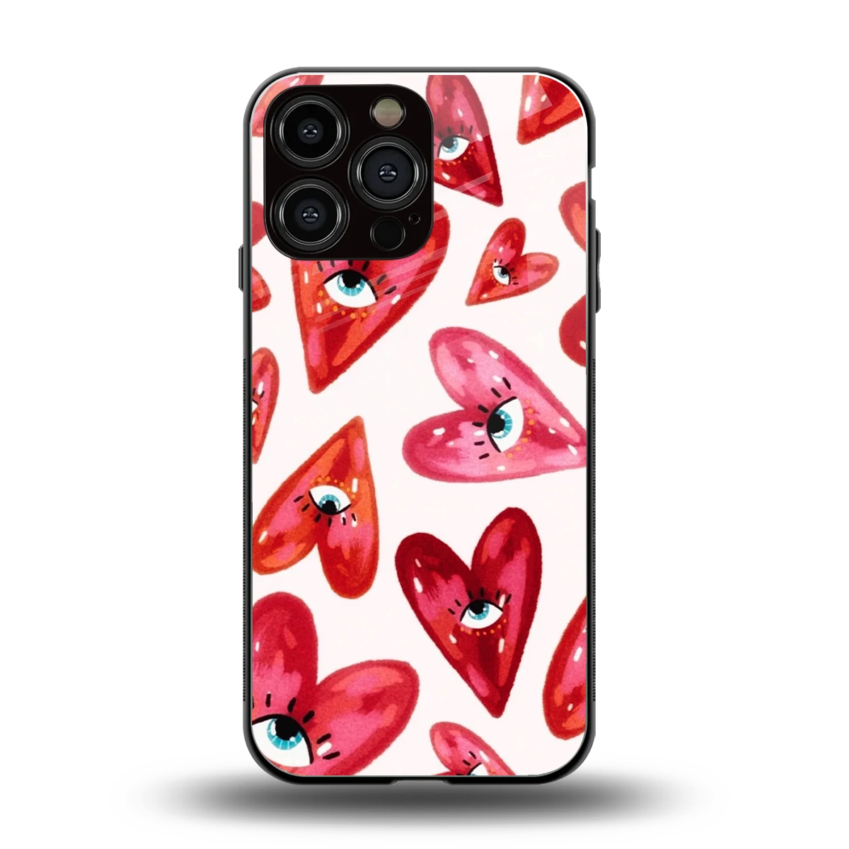 Lash Love back phone cover | glass case for iphone 16 pro max