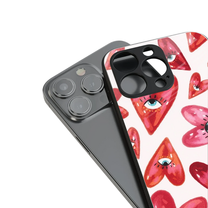 Lash Love stylish phone case for iphone 14 | glossy glass and slim fit