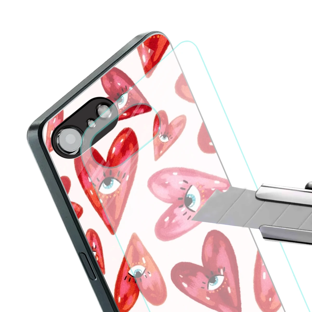 Lash Love stylish phone case for iphone 16e | glossy glass and slim fit