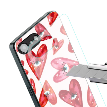 Lash Love stylish phone case for iphone 16e | glossy glass and slim fit