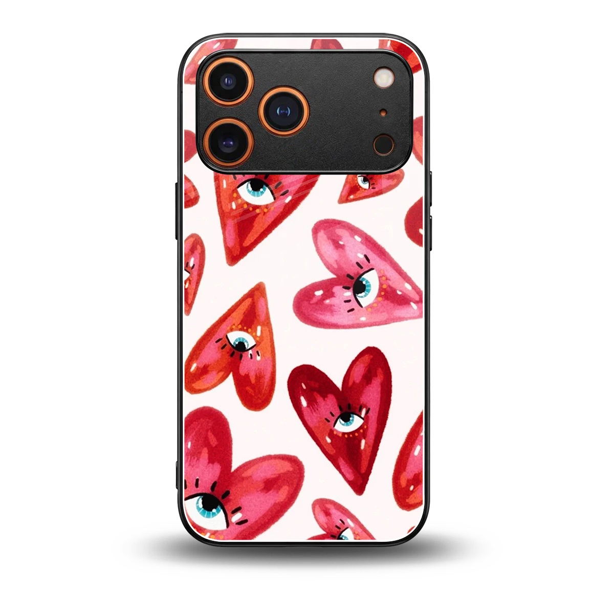 Lash Love back phone cover | glass case for iphone 17 pro