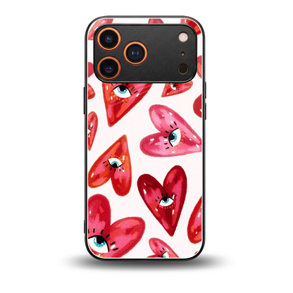 Lash Love back phone cover | glass case for iphone 17 pro