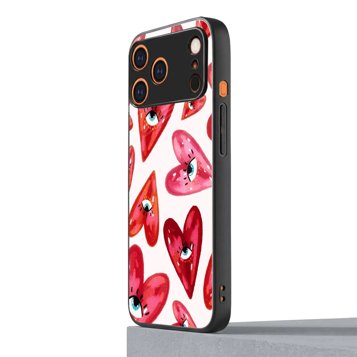 Lash Love iphone 17 pro mobile cover | shockproof glass phone case