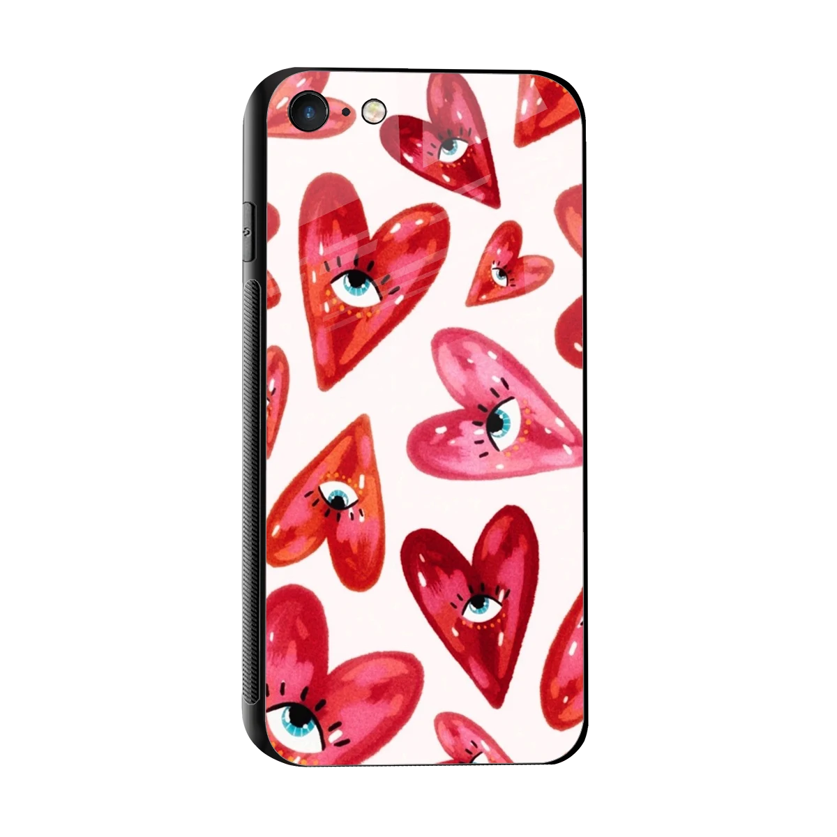 Lash Love sleek iphone 7 cover with tempered glass back and TPU edges