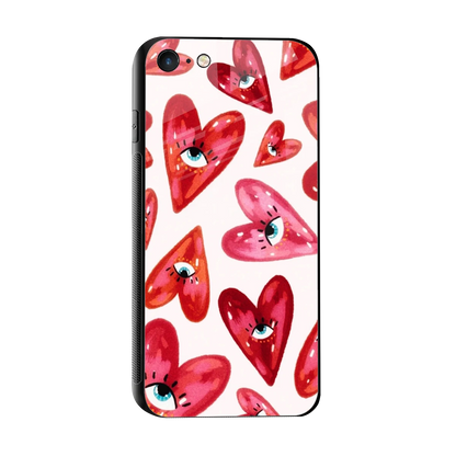 Lash Love sleek iphone 7 cover with tempered glass back and TPU edges