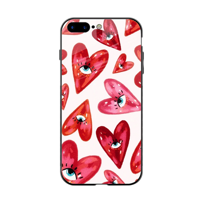 Lash Love back phone cover | glass case for iphone 8 plus