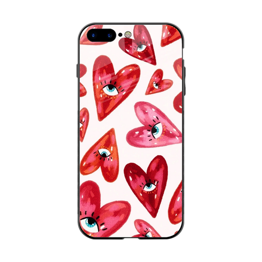Lash Love back phone cover | glass case for iphone 8 plus