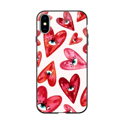 Lash Love back phone cover | glass case for iphone xs