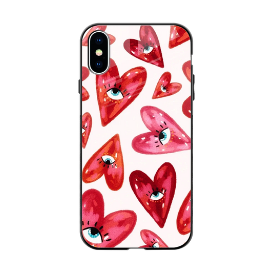Lash Love back phone cover | glass case for iphone xs