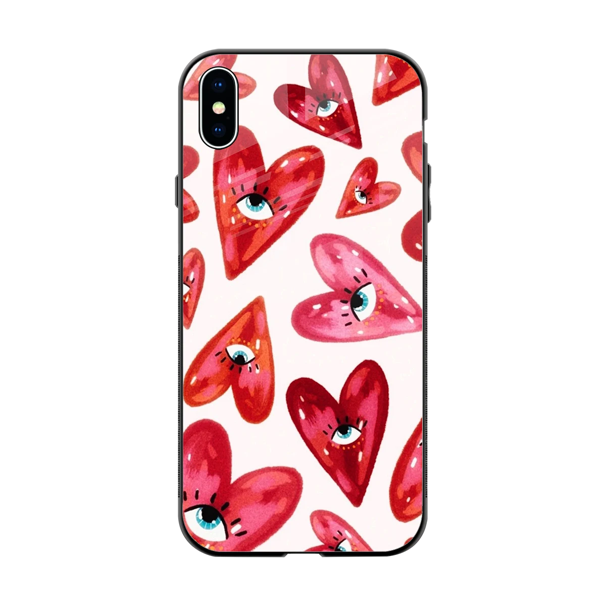 Lash Love back phone cover | glass case for iphone xs max