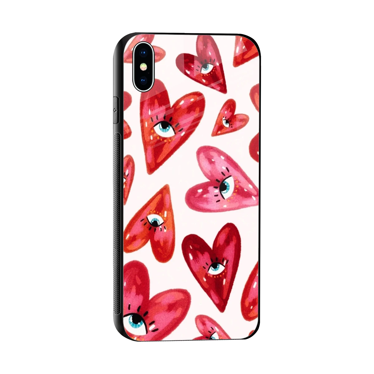 Lash Love sleek iphone xs max cover with tempered glass back and TPU edges