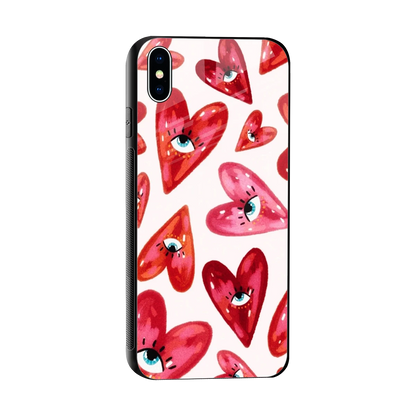 Lash Love sleek iphone xs max cover with tempered glass back and TPU edges