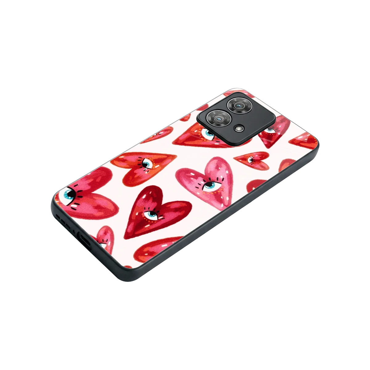 Lash Love stylish phone case for motorola edge 40 neo 5g | glossy glass and slim fit