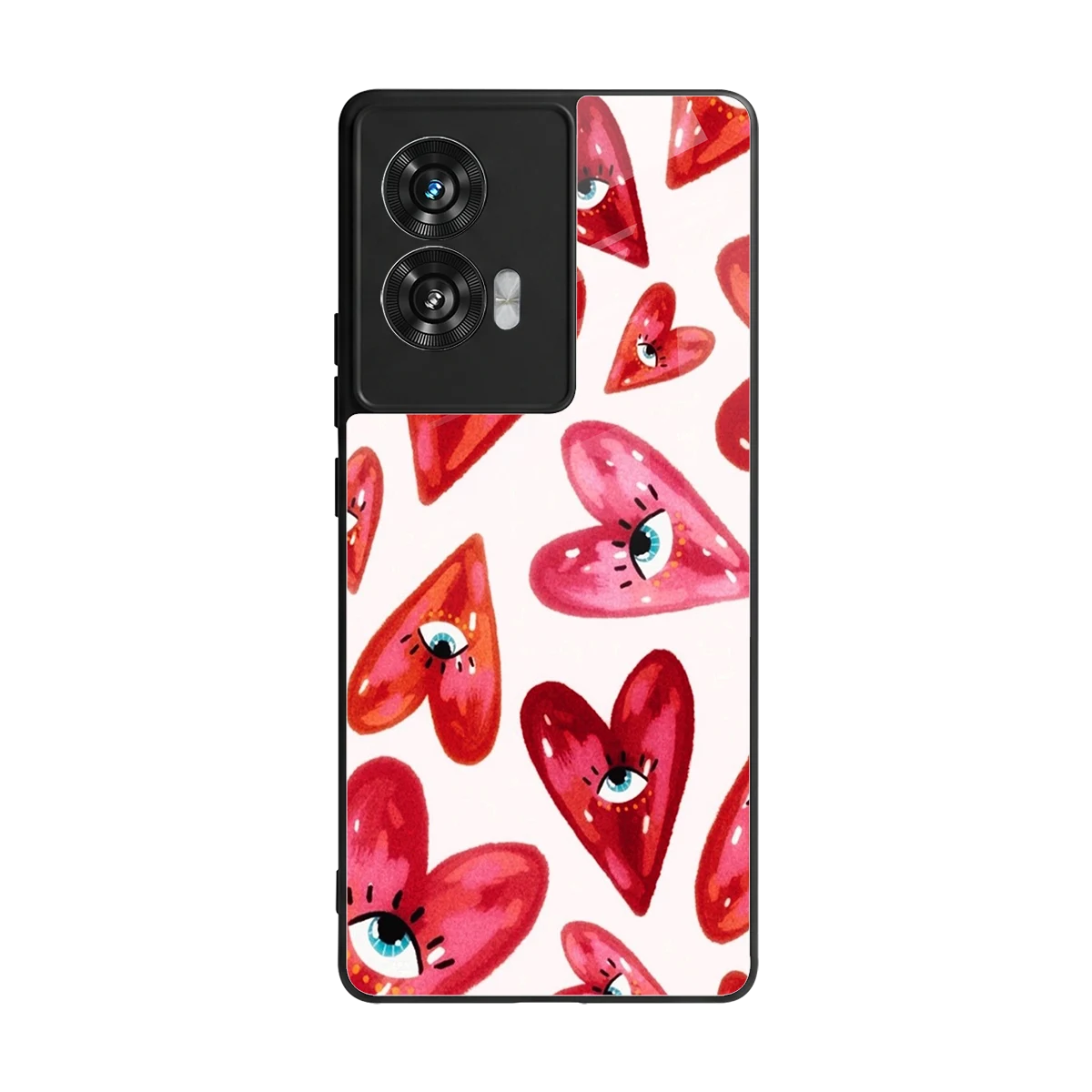 Lash Love back phone cover | glass case for motorola edge 50 fusion