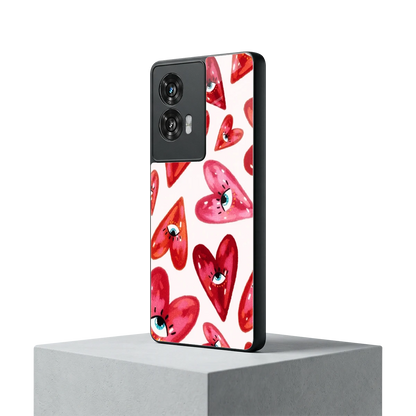 Lash Love motorola edge 50 fusion mobile cover | shockproof glass phone case
