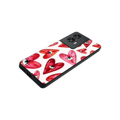 Lash Love stylish phone case for motorola edge 50 fusion | glossy glass and slim fit