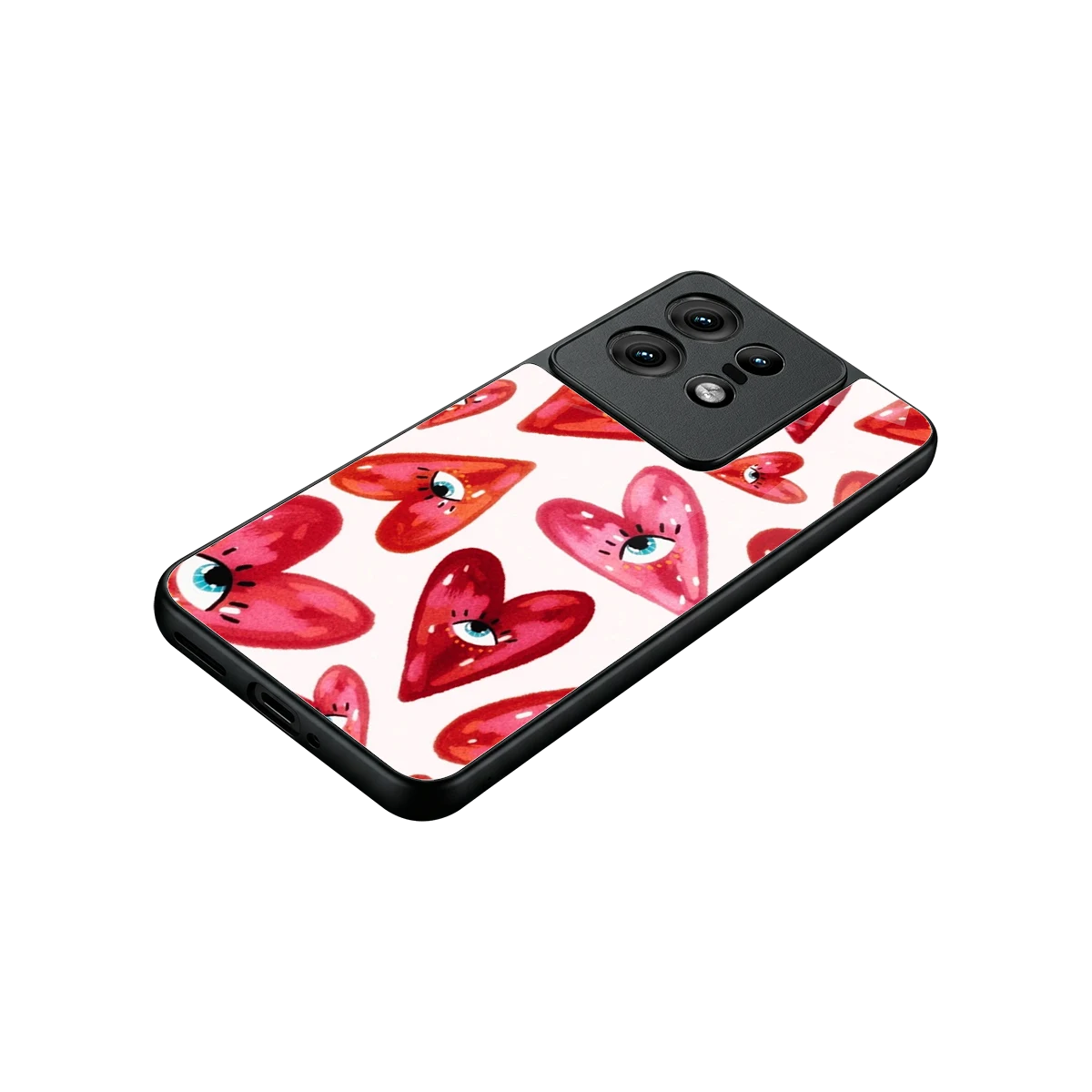 Lash Love stylish phone case for motorola edge 50 pro | glossy glass and slim fit