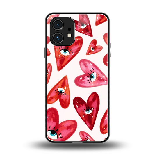 Lash Love back phone cover | glass case for nothing phone 1