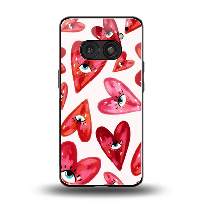 Lash Love back phone cover | glass case for nothing phone 2a plus