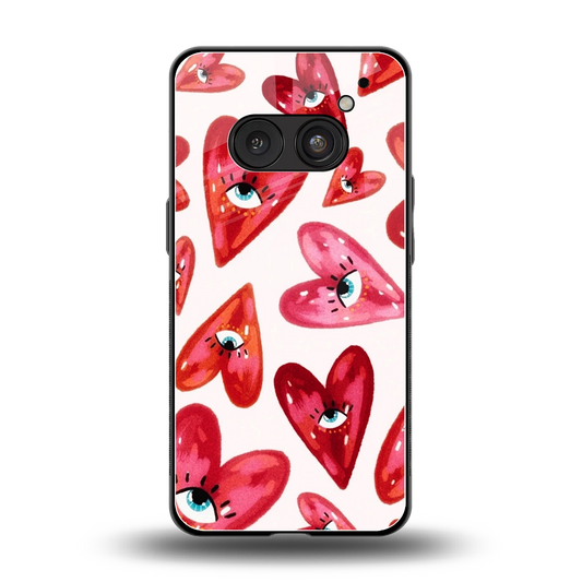 Lash Love back phone cover | glass case for nothing phone 2a plus