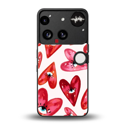 Lash Love back phone cover | glass case for nothing phone 3