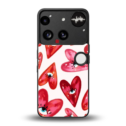 Lash Love back phone cover | glass case for nothing phone 3