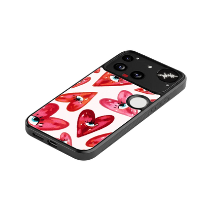 Lash Love stylish phone case for nothing phone 3 | glossy glass and slim fit
