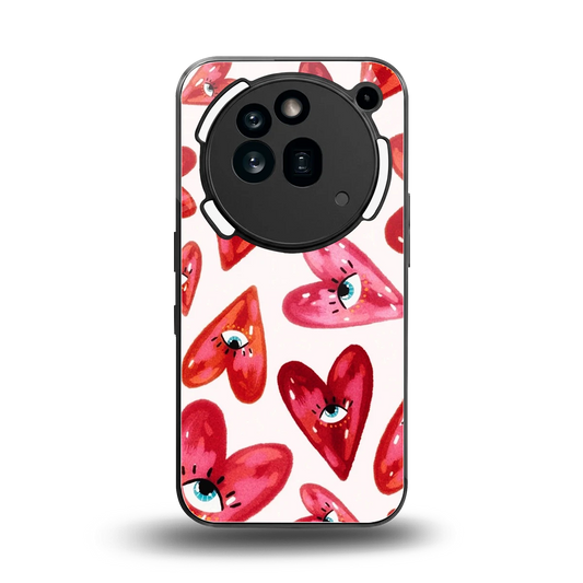 Lash Love back phone cover | glass case for nothing phone 3a pro