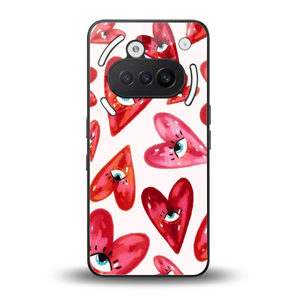Lash Love back phone cover | glass case for nothing phone 3a