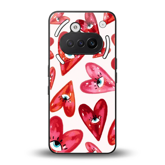 Lash Love back phone cover | glass case for nothing phone 3a