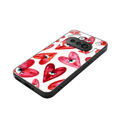 Lash Love stylish phone case for nothing phone 3a | glossy glass and slim fit
