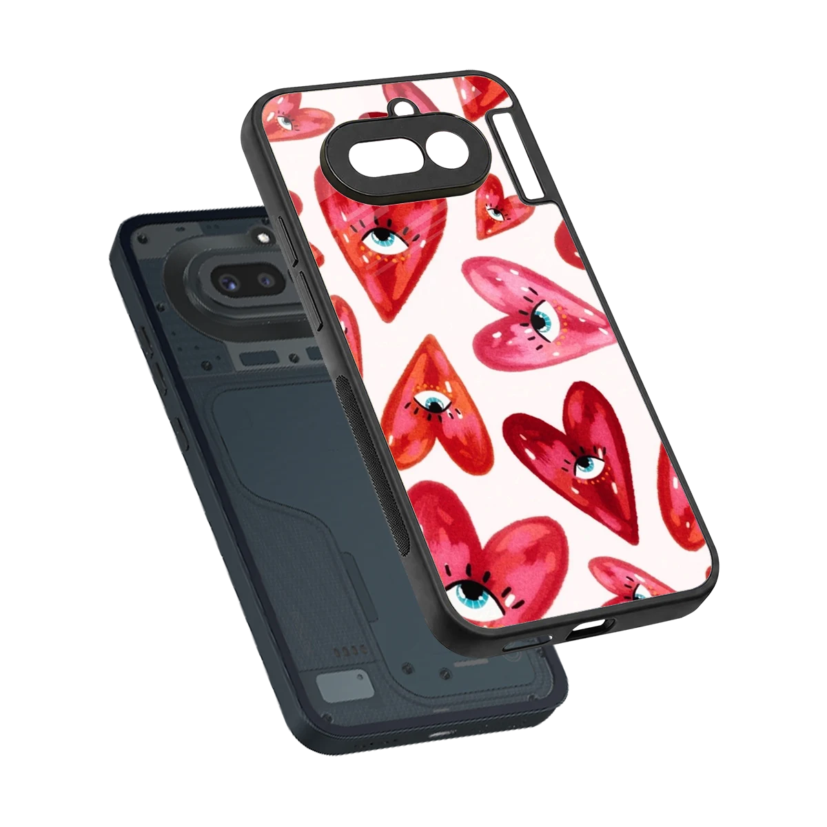 Lash Love sleek nothing phone 4a cover with tempered glass back and TPU edges