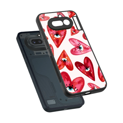 Lash Love sleek nothing phone 4a cover with tempered glass back and TPU edges