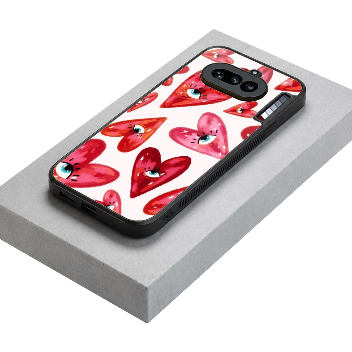 Lash Love stylish phone case for nothing phone 4a | glossy glass and slim fit