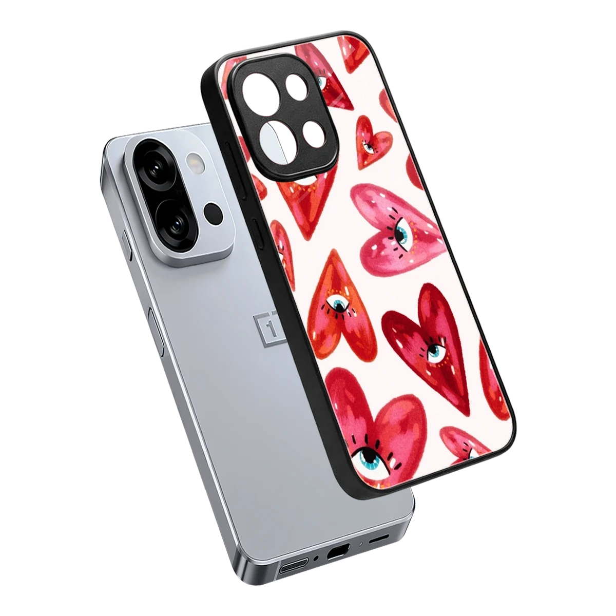 Lash Love sleek oneplus 13s cover with tempered glass back and TPU edges