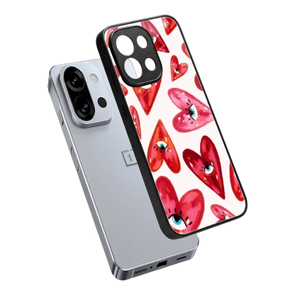 Lash Love sleek oneplus 13s cover with tempered glass back and TPU edges
