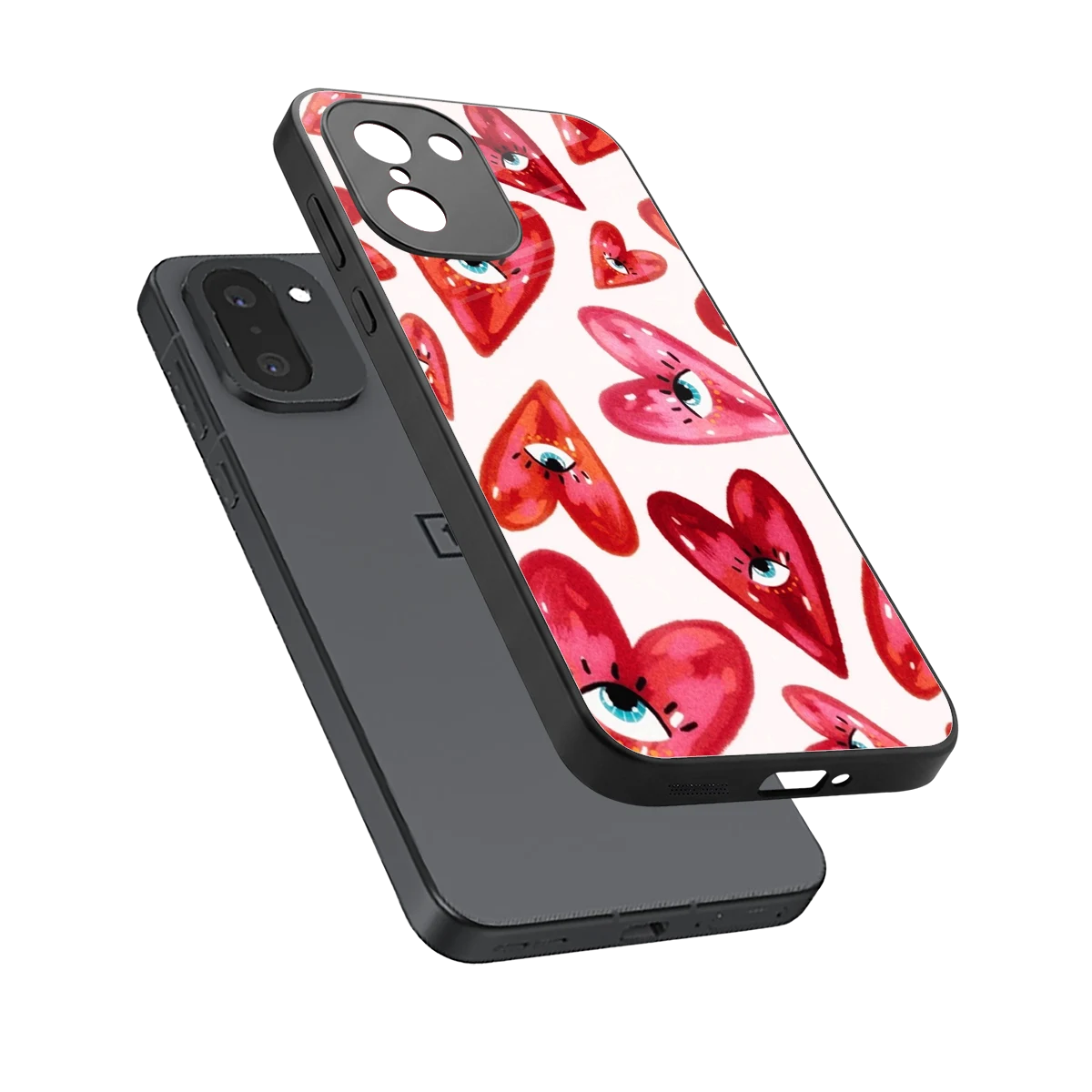 Lash Love sleek oneplus 15r cover with tempered glass back and TPU edges