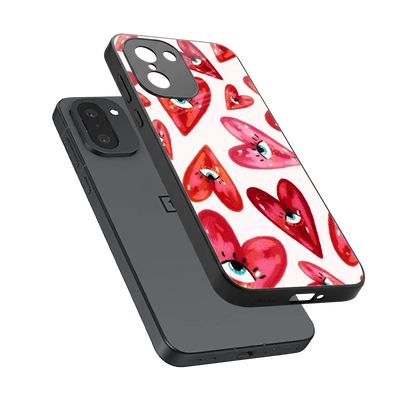 Lash Love sleek oneplus 15r cover with tempered glass back and TPU edges
