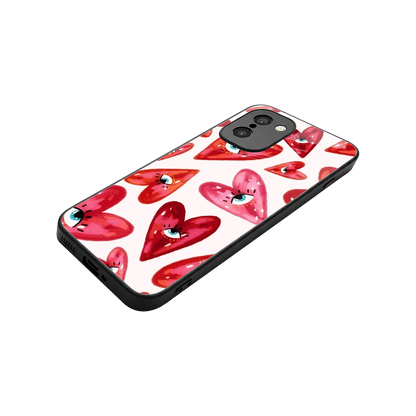 Lash Love stylish phone case for oneplus 15r | glossy glass and slim fit