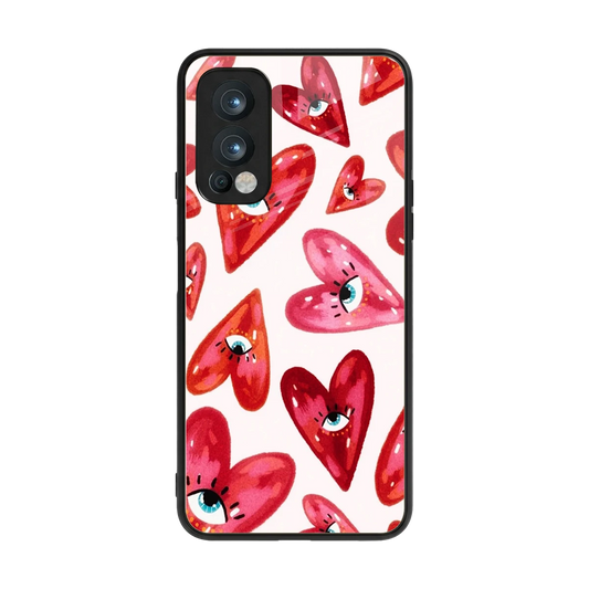 Lash Love back phone cover | glass case for oneplus nord 2
