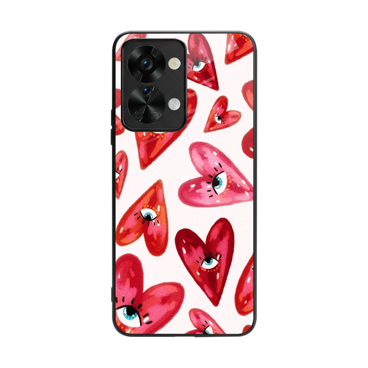 Lash Love back phone cover | glass case for oneplus nord 2t