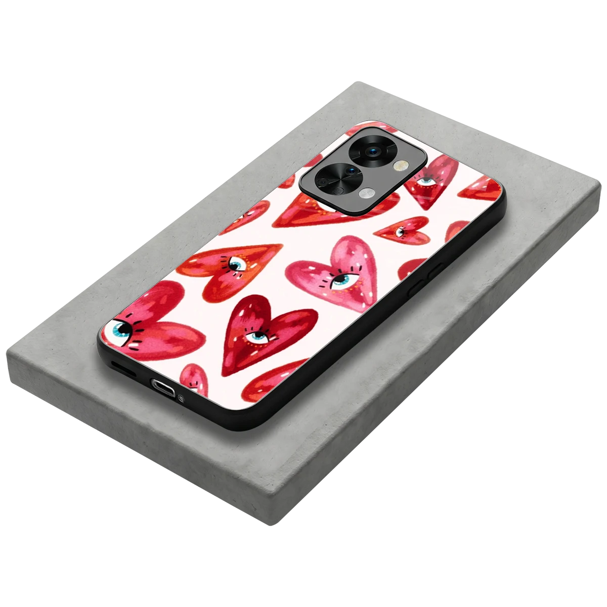 Lash Love stylish phone case for oneplus nord 2t | glossy glass and slim fit