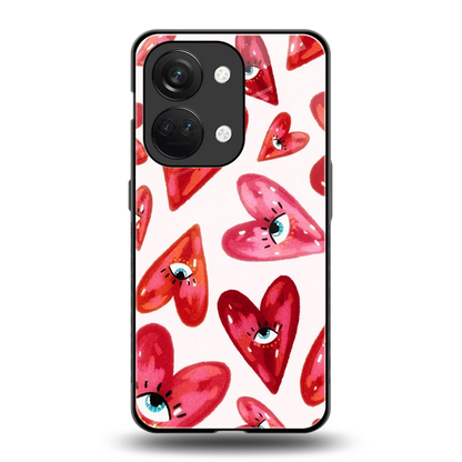 Lash Love back phone cover | glass case for oneplus nord 3